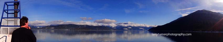 Kootenay Lake ferry view